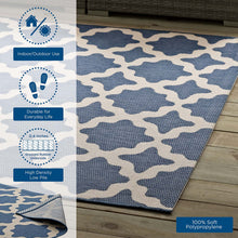 Load image into Gallery viewer, Cerelia Moroccan Trellis Indoor and Outdoor 9x12 Area Rug by Modway
