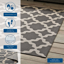 Load image into Gallery viewer, Cerelia Moroccan Trellis Indoor and Outdoor 9x12 Area Rug by Modway

