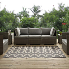 Load image into Gallery viewer, Cerelia Moroccan Trellis Indoor and Outdoor 9x12 Area Rug by Modway
