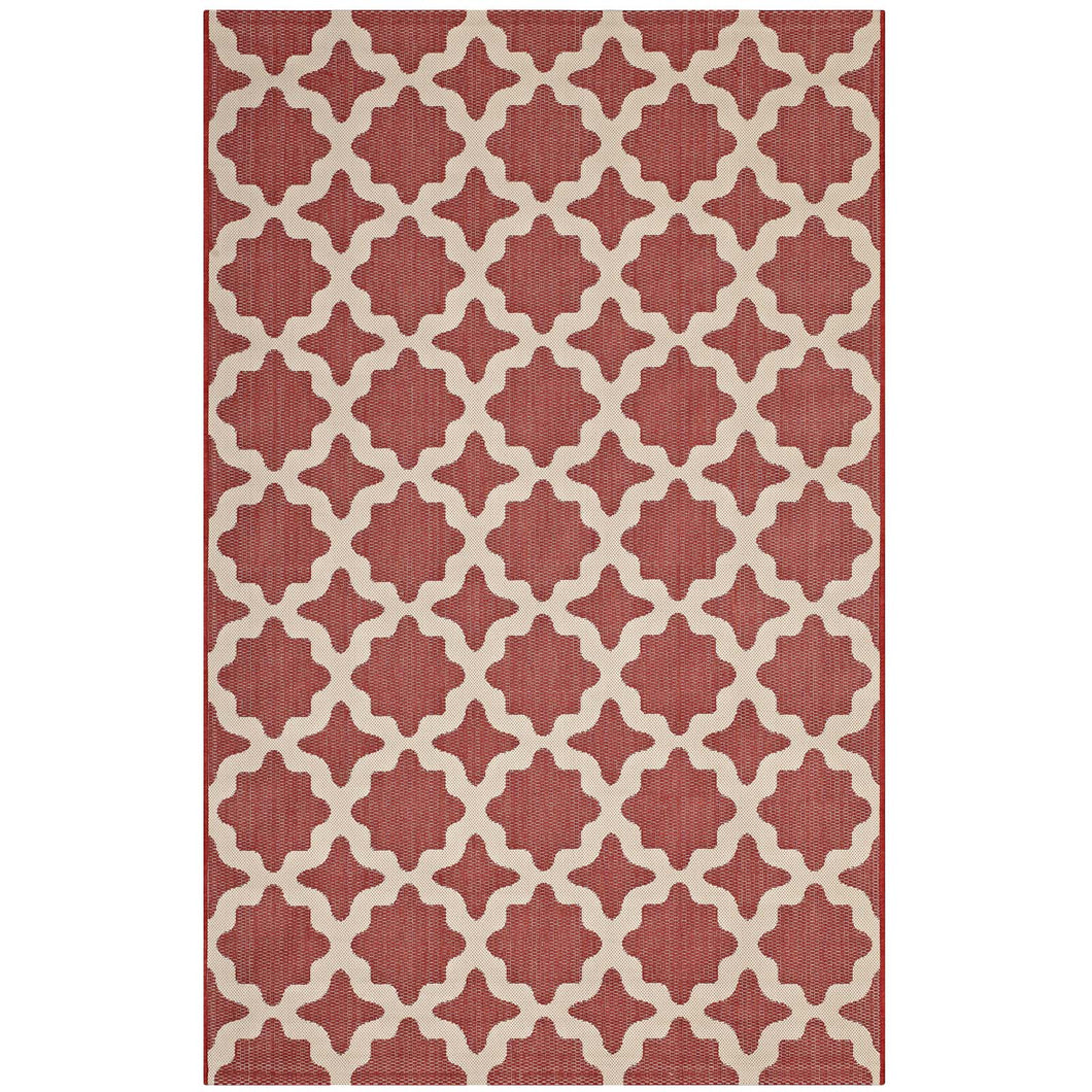 Cerelia Moroccan Trellis Indoor and Outdoor 9x12 Area Rug by Modway