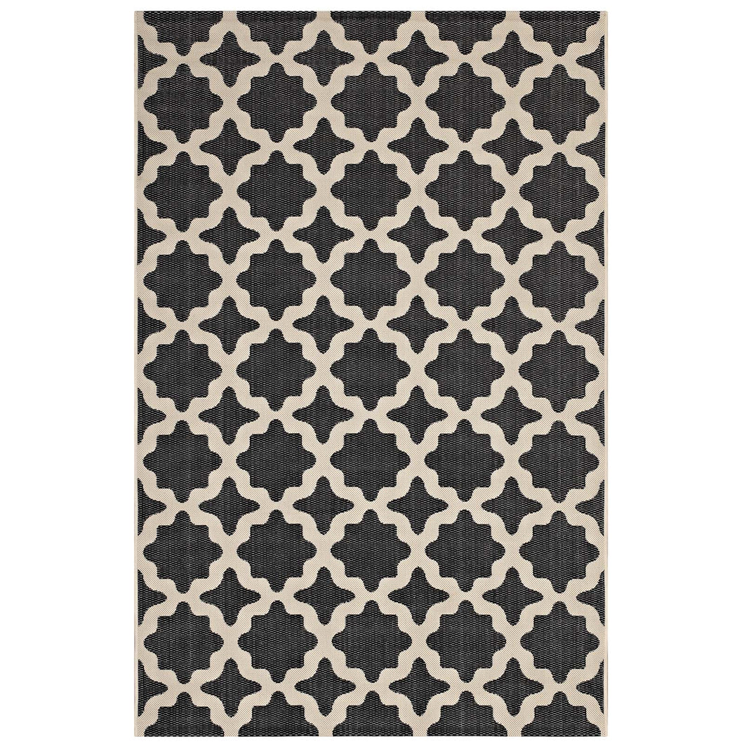 Cerelia Moroccan Trellis Indoor and Outdoor 4x6 Area Rug by Modway