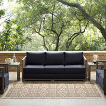 Load image into Gallery viewer, Ariana Vintage Floral Trellis Indoor and Outdoor 9x12 Area Rug by Modway
