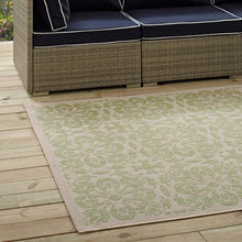 Load image into Gallery viewer, Ariana Vintage Floral Trellis 9x12 Indoor and Outdoor Area Rug
