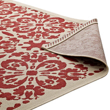 Load image into Gallery viewer, Ariana Vintage Floral Trellis Indoor and Outdoor 9x12 Area Rug by Modway
