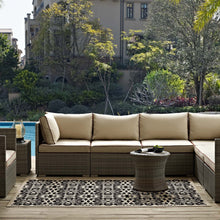 Load image into Gallery viewer, Ariana Vintage Floral Trellis Indoor and Outdoor 9x12 Area Rug by Modway

