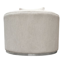 Load image into Gallery viewer, Raven Chair in Light Cream Fabric w/ Brushed Silver Accent Trim by Diamond Sofa
