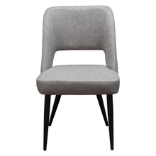 Load image into Gallery viewer, Set of (2) Reveal Dining Chairs in Grey Fabric w/ Black Powder Coat Metal Leg by Diamond Sofa

