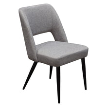 Load image into Gallery viewer, Set of (2) Reveal Dining Chairs in Grey Fabric w/ Black Powder Coat Metal Leg by Diamond Sofa
