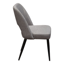 Load image into Gallery viewer, Set of (2) Reveal Dining Chairs in Grey Fabric w/ Black Powder Coat Metal Leg by Diamond Sofa
