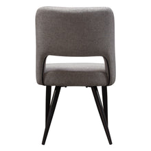 Load image into Gallery viewer, Set of (2) Reveal Dining Chairs in Grey Fabric w/ Black Powder Coat Metal Leg by Diamond Sofa
