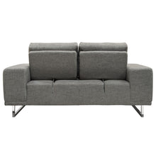Load image into Gallery viewer, Russo Loveseat w/ Adjustable Seat Backs in Space Grey Fabric by Diamond Sofa
