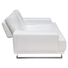 Load image into Gallery viewer, Russo Loveseat w/ Adjustable Seat Backs in White Air Leather by Diamond Sofa

