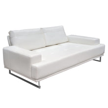 Load image into Gallery viewer, Russo Sofa w/ Adjustable Seat Backs in White Air Leather by Diamond Sofa
