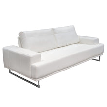 Load image into Gallery viewer, Russo Sofa w/ Adjustable Seat Backs in White Air Leather by Diamond Sofa
