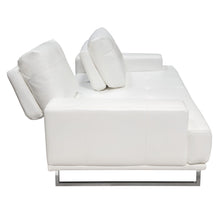 Load image into Gallery viewer, Russo Sofa w/ Adjustable Seat Backs in White Air Leather by Diamond Sofa
