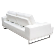 Load image into Gallery viewer, Russo Sofa w/ Adjustable Seat Backs in White Air Leather by Diamond Sofa
