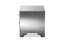 Load image into Gallery viewer, Baxton Studio Farrah Hollywood Regency Glamour Style Mirrored 2-Drawer Nightstand
