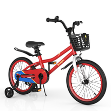 Load image into Gallery viewer, 18 Feet Kid&#39;s Bike with Removable Training Wheels-Red
