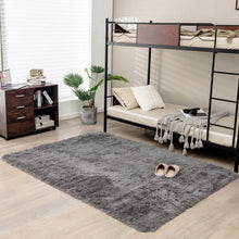 Load image into Gallery viewer, 5 x 7 Feet Modern Rectangular Soft Shag Area Rug for Living Room Bedroom-Gray
