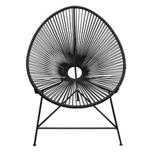 Load image into Gallery viewer, Sativa 2-Pack Accent Chair in Black Rope w/ Black Iron Rod Frame by Diamond Sofa
