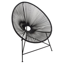 Load image into Gallery viewer, Sativa 2-Pack Accent Chair in Black Rope w/ Black Iron Rod Frame by Diamond Sofa
