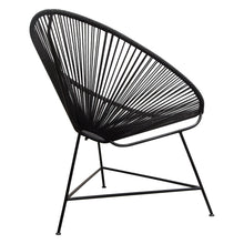 Load image into Gallery viewer, Sativa 2-Pack Accent Chair in Black Rope w/ Black Iron Rod Frame by Diamond Sofa
