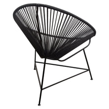 Load image into Gallery viewer, Sativa 2-Pack Accent Chair in Black Rope w/ Black Iron Rod Frame by Diamond Sofa

