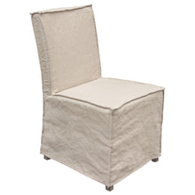 Load image into Gallery viewer, Sonoma 2-Pack Dining Chairs with Wood Legs and Sand Linen Removable Slipcover by Diamond Sofa
