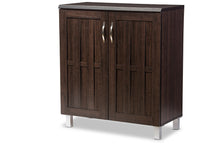 Load image into Gallery viewer, Baxton Studio Excel Modern and Contemporary Dark Brown Sideboard Storage Cabinet
