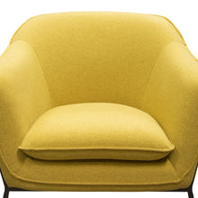 Load image into Gallery viewer, Status Accent Chair in Yellow Fabric with Metal Leg by Diamond Sofa
