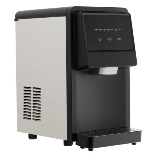 Self Dispensing Countertop Nugget Ice Maker-Silver