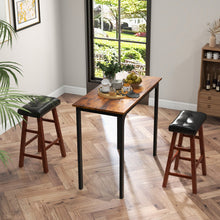 Load image into Gallery viewer, Set of 2 Modern Backless Bar Stools with Padded Cushion-29 inches
