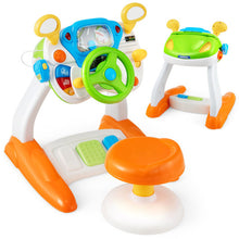 Load image into Gallery viewer, Kids Steering Wheel Pretend Play Toy Set with Lights and Sounds
