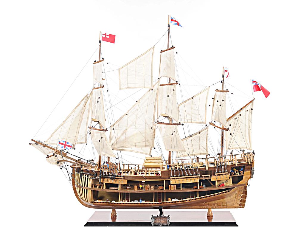 HMS ENDEAVOUR OPEN HULL