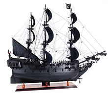 Load image into Gallery viewer, Black Pearl Pirate Ship Large With Table Top Display Case
