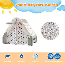 Load image into Gallery viewer, Kid&#39;s Triangle Climber with Tent Cover and with Climbing Wall-Gray
