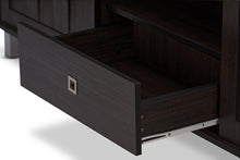 Load image into Gallery viewer, Baxton Studio Unna 70-Inch Dark Brown Wood TV Cabinet with 2 Sliding Doors and Drawer

