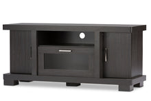 Load image into Gallery viewer, Baxton Studio Viveka 47-Inch Greyish Dark Brown Wood TV Cabinet with 2 Doors
