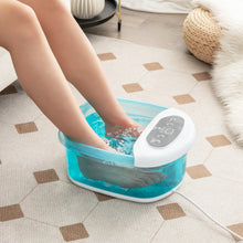 Load image into Gallery viewer, Foot Spa Massager Tub with Removable Pedicure Stone and Massage Beads-Turquoise
