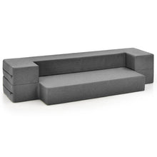 Load image into Gallery viewer, 8 Inch Convertible Folding Sofa Bed with Washable Cover-Twin Size
