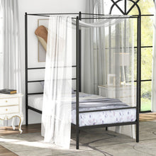 Load image into Gallery viewer, Twin/Full/Queen Size Metal Canopy Bed Frame with Slat Support-Twin Size
