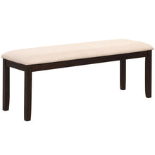 Load image into Gallery viewer, Upholstered Ottoman Bench with Padded Cushion-Beige
