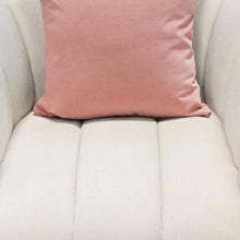 Load image into Gallery viewer, Venus Cream Fabric Chair w/ Contrasting Pillows &amp; Gold Finished Metal Base by Diamond Sofa
