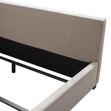Load image into Gallery viewer, Venus Vertical Channel Tufted Queen Bed in Light Grey Velvet by Diamond Sofa
