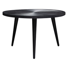 Load image into Gallery viewer, Vortex Round Cocktail Table in Solid Mango Wood Top in Black Finish &amp; Iron Legs by Diamond Sofa
