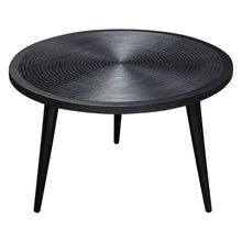 Load image into Gallery viewer, Vortex Round Cocktail Table in Solid Mango Wood Top in Black Finish &amp; Iron Legs by Diamond Sofa
