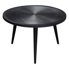 Load image into Gallery viewer, Vortex Round Cocktail Table in Solid Mango Wood Top in Black Finish &amp; Iron Legs by Diamond Sofa
