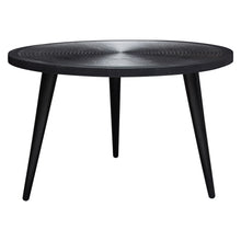 Load image into Gallery viewer, Vortex Round Cocktail Table in Solid Mango Wood Top in Black Finish &amp; Iron Legs by Diamond Sofa
