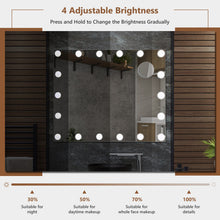 Load image into Gallery viewer, Vanity Mirror with 18 Dimmable LED Bulbs and 3 Color Lighting Modes-White
