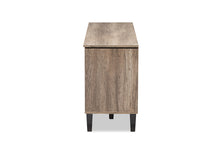 Load image into Gallery viewer, Baxton Studio Cardiff Modern and Contemporary Light Brown Wood 55-Inch TV Stand
